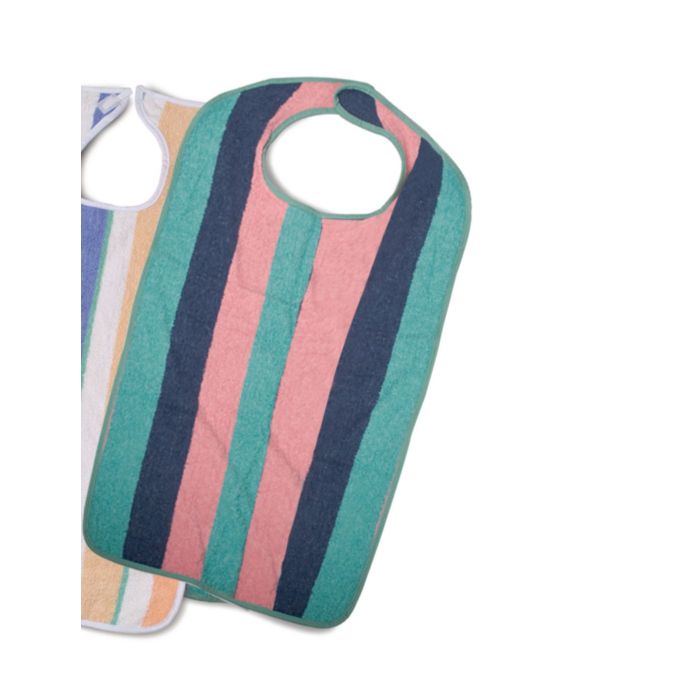 Patterson Medical Terry Clothing Protector - Multicolor Strip - 22" x 41"