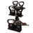 Patterson Medical Body Solid 3-Tier Kettlebell Rack with Kettlebells