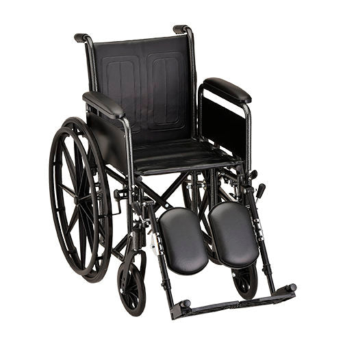 Steel Wheelchair with Detachable Full Arms 