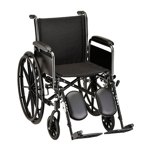Steel Wheelchair with Detachable Full Arms