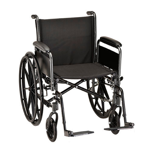 Wheelchair with Full Arms And Footrests