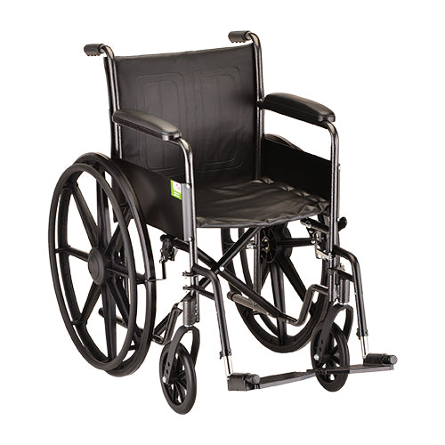 18 Inch Steel Fixed Wheelchair 