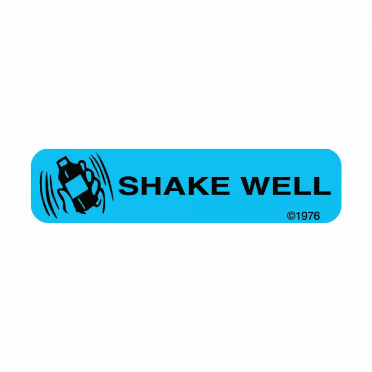 Communication Label (Paper, Permanent) Shake Well 1 9/16