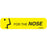 Label Paper Permanent For The Nose 1 9/16" X 3/8" Yellow 500 Per Roll, 2 Rolls Per Box