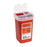 1 Quart Sharps Container 1qt - 3"W x 3"D x 6.25"H