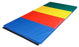CanDo Accordion Mat - 2" PU Foam with Cover - 4' x 10' - Rainbow Colors