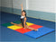 CanDo Accordion Mat - 2" EnviroSafe Foam with Cover - 4' x 10' - Rainbow Colors