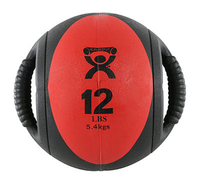 CanDo Dual-Handle Medicine Ball - 9" Diameter