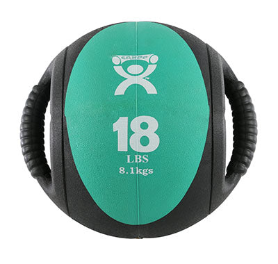 CanDo Dual-Handle Medicine Ball - 9" Diameter