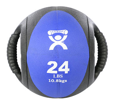 CanDo Dual-Handle Medicine Ball - 9" Diameter