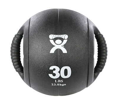 CanDo Dual-Handle Medicine Ball - 9" Diameter