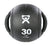 CanDo Dual-Handle Medicine Ball - 9" Diameter