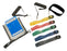 CanDo Adjustable Exercise Band System Kit