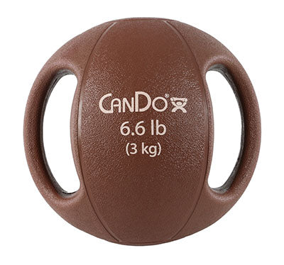 CanDo Molded Dual Handle Medicine Ball