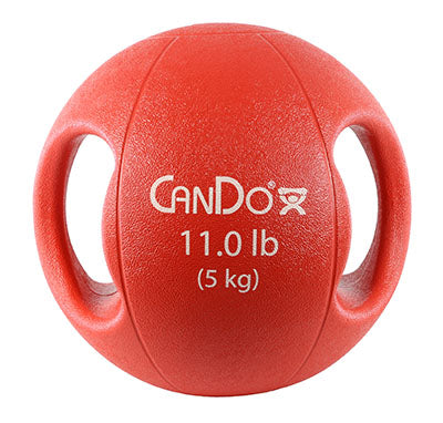 CanDo Molded Dual Handle Medicine Ball