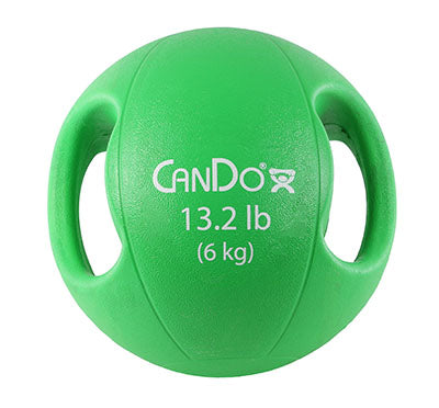 CanDo Molded Dual Handle Medicine Ball