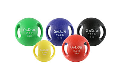 CanDo Molded Dual Handle Medicine Ball