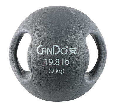 CanDo Molded Dual Handle Medicine Ball