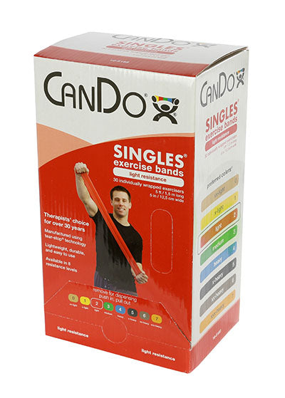 CanDo Low Powder Pre-cut Exercise Band 5' length