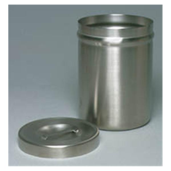 Graham-Field/Everest &Jennings Jar Dressing 6-7/8x4-7/8" 2.12qt Slvr/Orng SS W/ SS Cvr Ea
