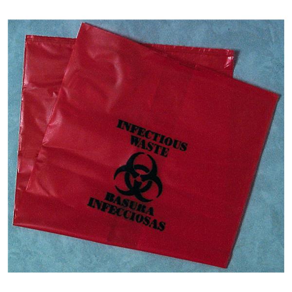 Henry Schein  Bag Infectious Waste HSI 23x8x41" 33gal PE Red Symbl Large 100/Ca