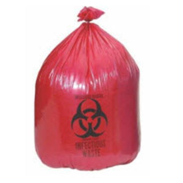 Medegen Medical Products Bag Biohazard 33x40" 33gal StrSl HDPE Rd/Blk 16mc Symbl 250/Ca