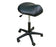 Oakworks Low-Height Premium Stool with Saddle Seat - STOOL, BLK BASE, SADDLE SEAT, RUBY - 60370-T08