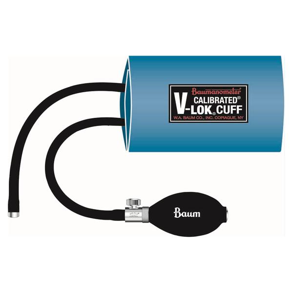 W A Baum  Cuff & Inflation Bag Blood Pressure V-Lok 10-19cm Infant Ea (1882)