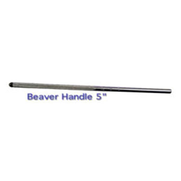 Beaver-Visitec Int Handle Surgical Blade 13cm Round Knurled Stainless Steel Rsbl Ea