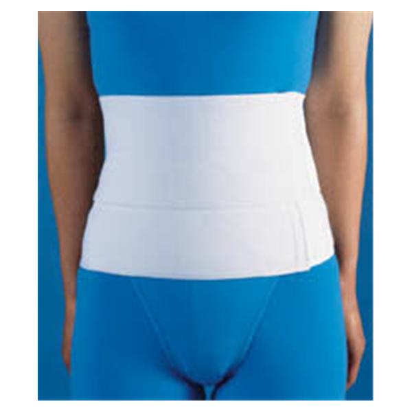 Frank Stubbs  Binder Compression Abdominal Elastic 2Pnl Wht Sz 8" Universal Ea