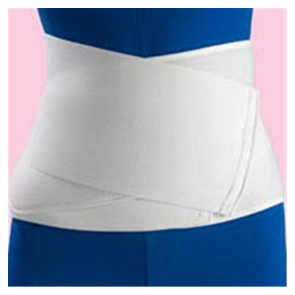 Frank Stubbs  Binder Compression Abdominal Elastic 2Pnl White 10" Universal Ea