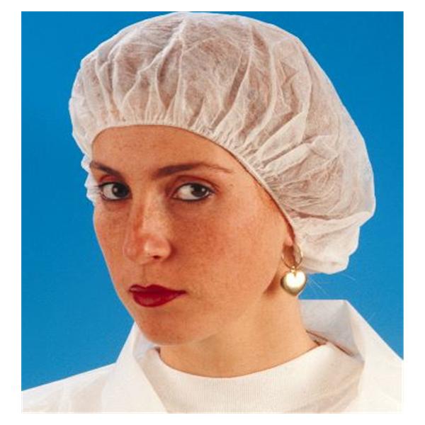 Henry Schein  Cap Bouffant HSI 21 in White 100/Bx, 5 BX/CA (1024151)
