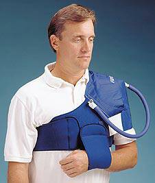 DJO Aircast Cryo/Cuff Gravity Shoulder Cold Therapy System, Reusable ...