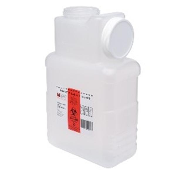 Post Medical Container Sharps 1.5gal 1 Piece Screw Cap Translucent 22/Ca
