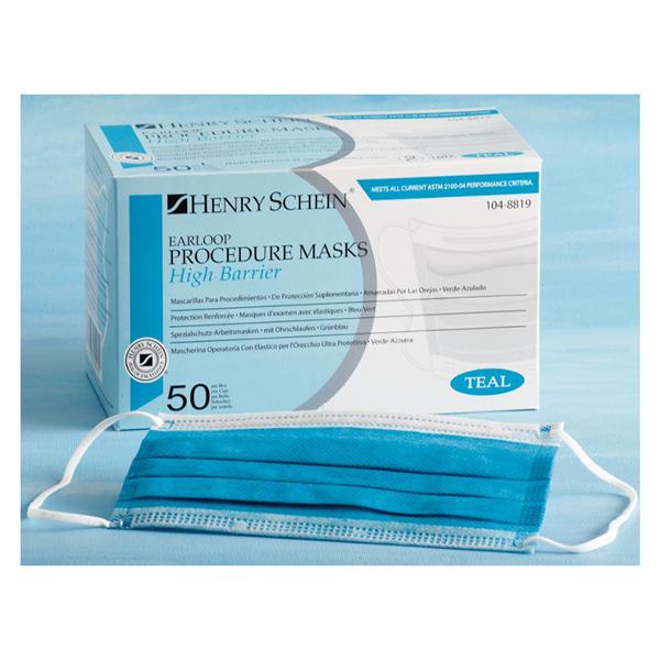 Henry Schein Face Mask Earloop HSI Extra Protection L3 Fld Rsstnt Tl 5