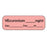TimeMed a Div of PDC Label Vecuronium Anesthesia 1-1/2x1/2" Permanent Red 1/Rl