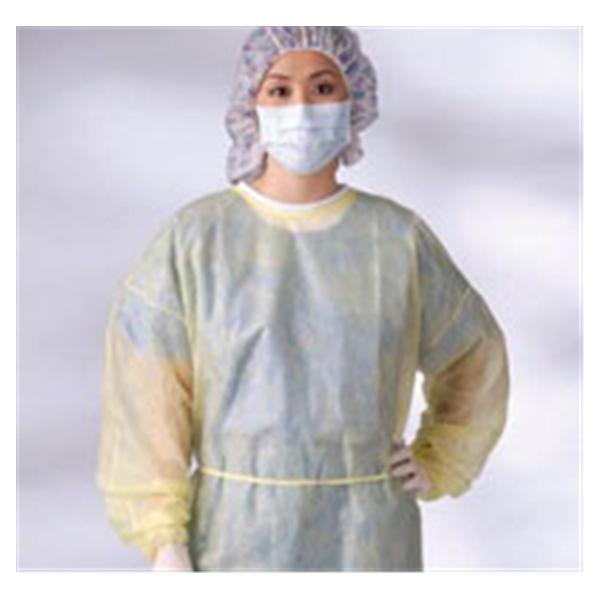Medline Industries  Gown Isolation X-Large Yellow 50/Ca (CRI4001)