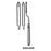 Miltex-Integra Miltex Knife Swivel Ballenger 7-3/4" Curved Stainless Steel Ea