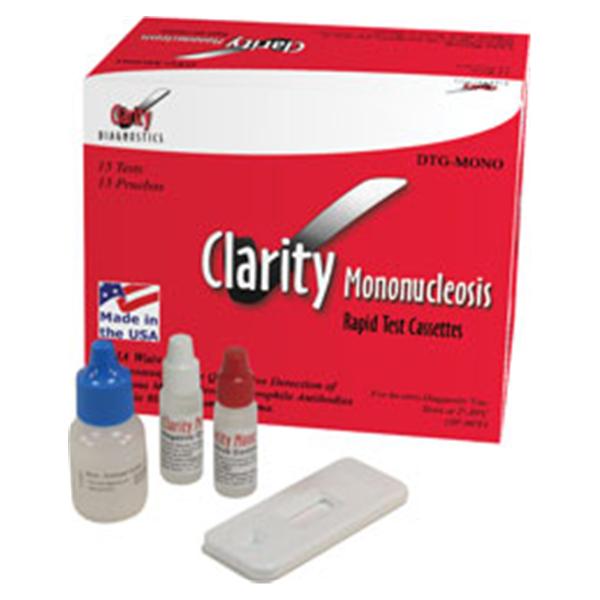 Diagnostic Test Group Clarity Mono Test Kit CLIA Waived 15/Bx