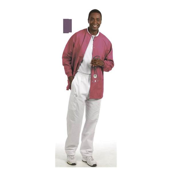 Fashion Seal Jacket Warm-Up Poly/Ctn Unsx SgrPlm 2XL 2Pckt Ea