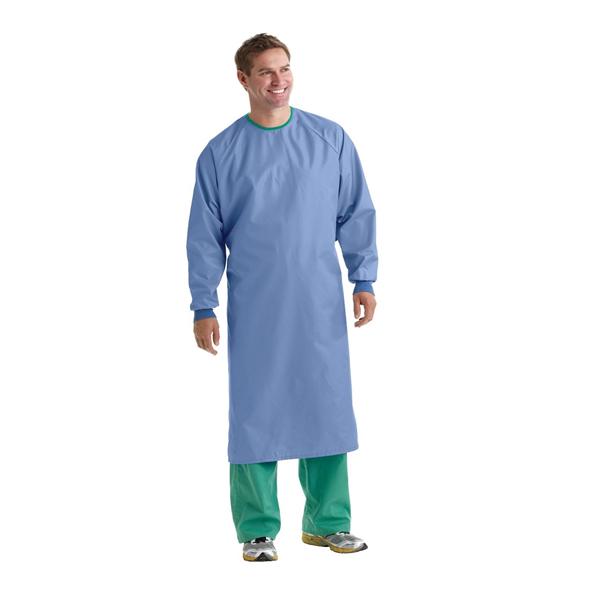 Medline Industries  Gown Surgical Blockade AngelStat Large Ceil Blue NS LF 12/Ca (MDT012090L)