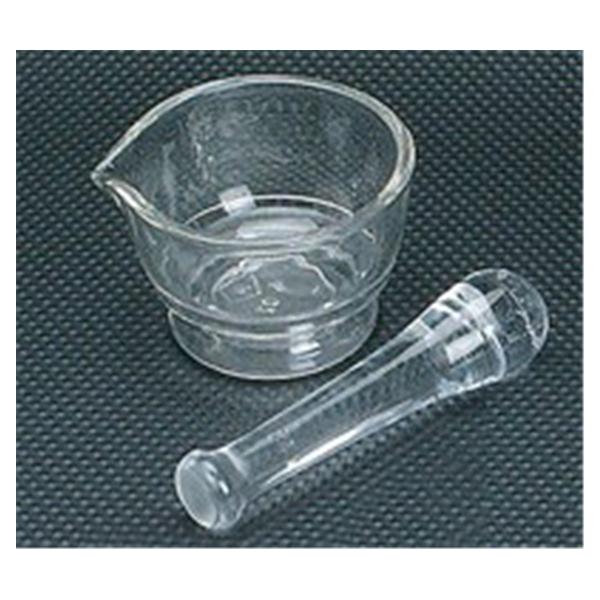 Health Care Logistics Mortar & Pestle Set Flint Glass 4oz Ea