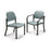 Midmark oration Chair Side 18x19-1/8x17" Steel Tube Frame Ultra Sky Ea (680-002-245)