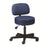 Clinton Industries Stool Exam Value Series Royal Blue 5 Leg/Casters Backrest Ea