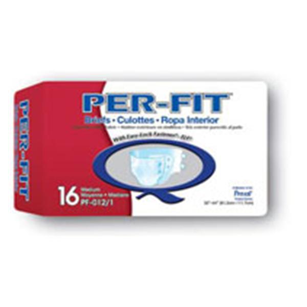 First Quality Products Brief Prevail Per-Fit Adlt Unsx XL 59-64 Max Odr Grd Bg 4x15/Ca