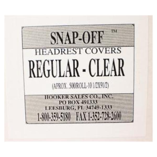 Hooker Sales Cover Headrest Regular 9.5 in x 10.5 in Clear Plastic 500/Rl, 12 BX/CA (1072981)