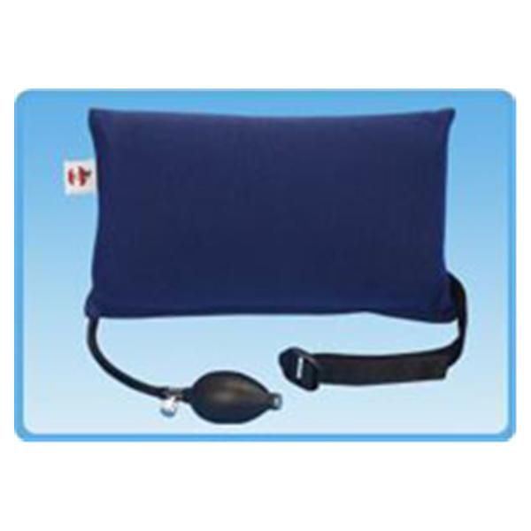 Core Products Backrest Lumbar Inflatable Blue Plush Cover Size Small Ea