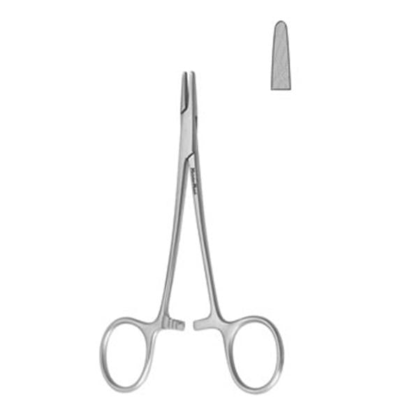 Miltex-Integra Miltex Holder Needle Brown Meister-Hand 5-1/4" Fine serration Cnvx SS Ea