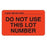 Phlebotic Permanent Label Orange 2-1/2x1-1/2" DoNtUse Ths Lt# 1000/RL
