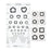 Good-Lite Chart Illiterate Vision Testing 10' Testing Distance 10x18" Ea
